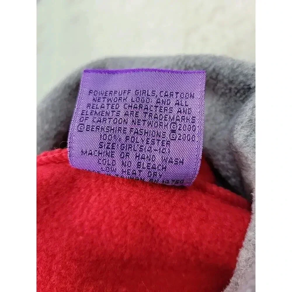 Vintage Y2K‎ Youth Powerpuff Girls Cartoon Network Fleece PomPom Winter Hat Red